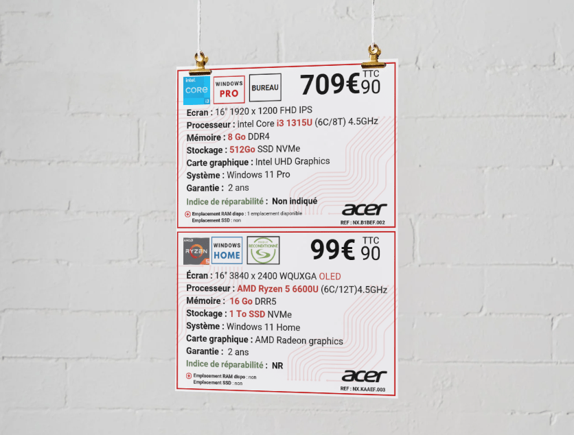 portfoilio fiche produit