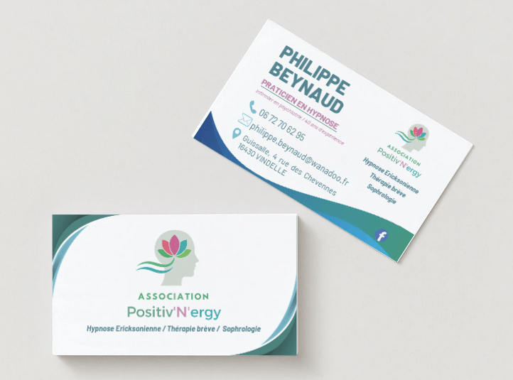 carte de visite association portfolio